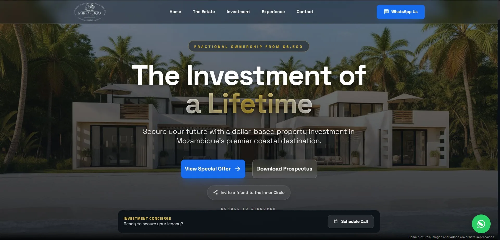 Mar a Largo lifestyle estate living website